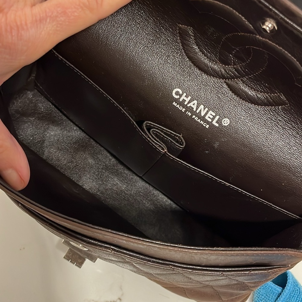 Chanel Double Flap Lambskin leather bag - Picture 8 of 14